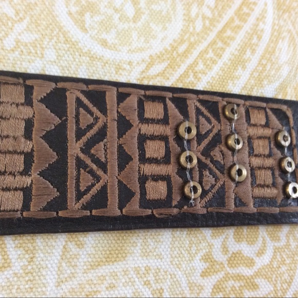 Chico's leather belt. SZ S/M - Picture 3 of 5